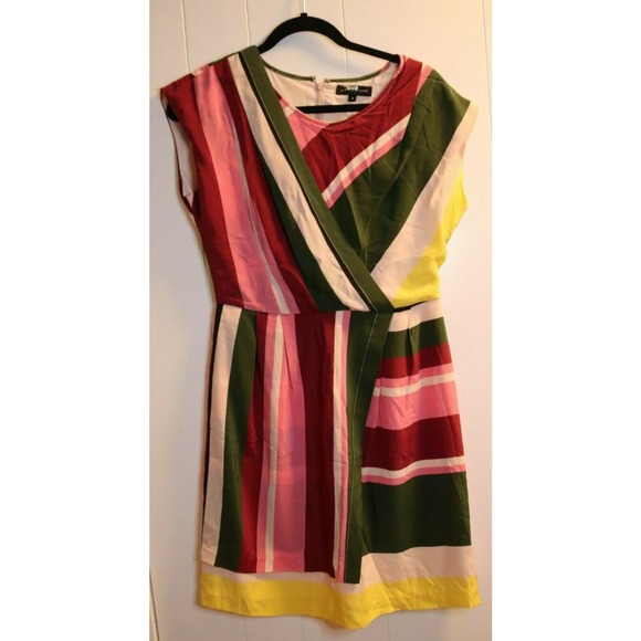 Slate and Willow Dress Size 8 100% Silk Approximate Measurements Chest 21" - Picture 3 of 11